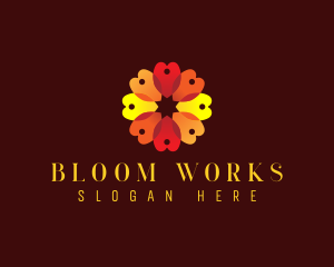 Bloom Flower Petal logo design