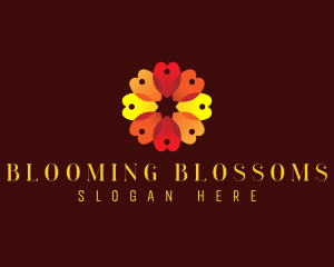 Bloom Flower Petal logo design