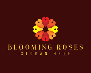 Bloom Flower Petal logo design