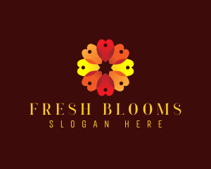 Bloom Flower Petal logo design