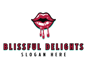 Intimate Sexual Lips logo design