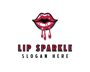 Intimate Sexual Lips logo design