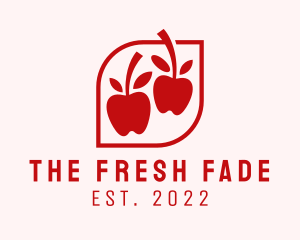 Red Apple Fruit Stand logo design