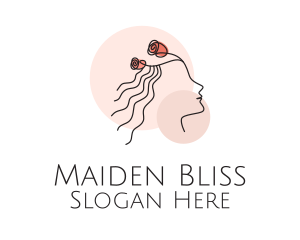 Monoline Floral Maiden logo