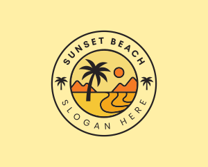 Island Beach Getaway logo design