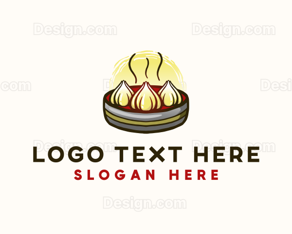 Asian Food Dumplings Logo