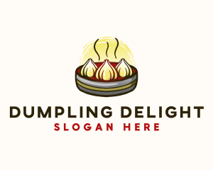 Asian Food Dumplings logo design