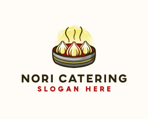 Asian Food Dumplings logo design