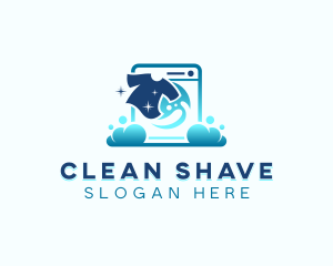 Laundry Shirt Clean logo design