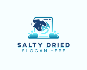 Laundry Shirt Clean logo design