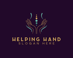 Hand Yoga Massage logo design