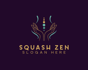 Hand Yoga Massage logo design