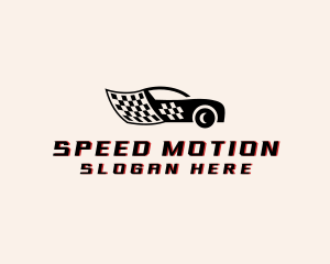 Race Car Flag logo design