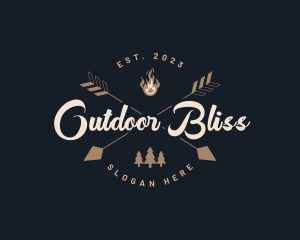 Nature Camping Adventure logo design