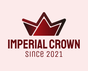 Red Monarch Crown  logo design