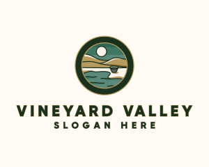 Valley Lakeside Badge logo design