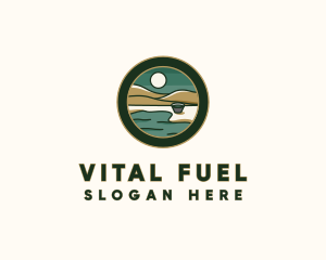 Valley Lakeside Badge logo design