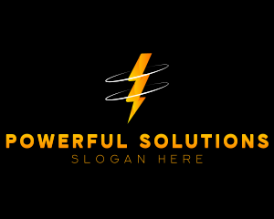 Lightning Energy Bolt logo design