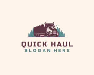 Cargo Truck Logistics logo design