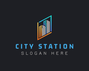 Building City Skyline logo design