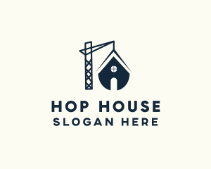 House Demolition Crane logo design