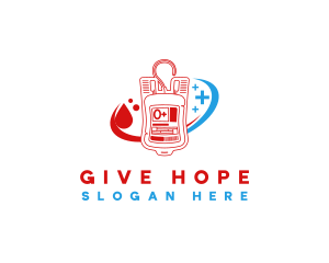 Medical Blood Donation logo design
