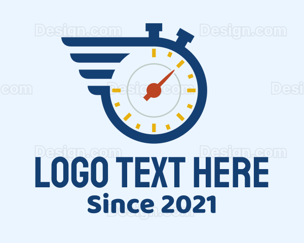 Stopwatch Timer Wing Logo