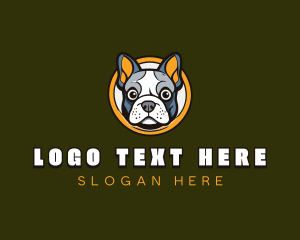 Bulldog Canine Pet Logo