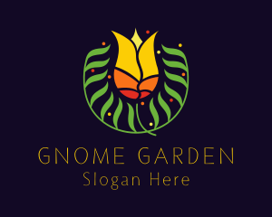 Tropical Flower Garden logo design