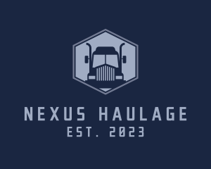 Haulage Transport Truck logo design