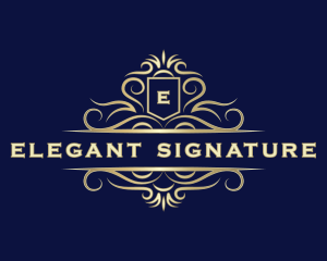 Deluxe Decorative Luxury logo design