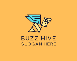 Flying Geometric Bee logo