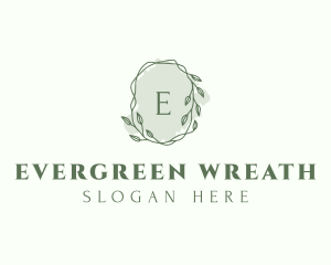 Watercolor Plant Wreath  logo