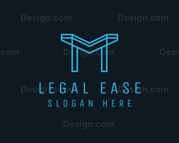 Professional Letter M Business Outline Logo