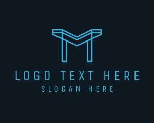 Professional Letter M Business Outline logo