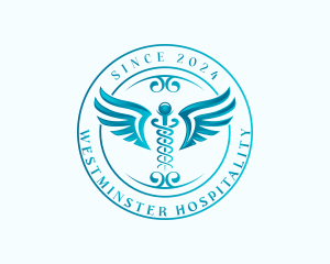 Healthcare Caduceus Pharmacy logo design