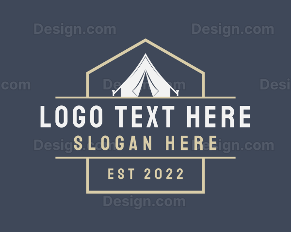 Outdoor Camping Tent Logo