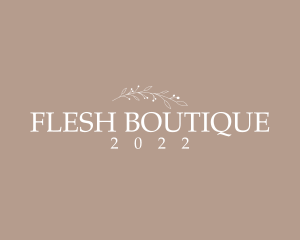 Aesthetic Boutique Wordmark  logo design