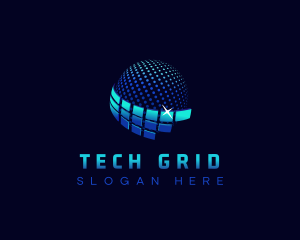 Digital Globe Swoosh logo design