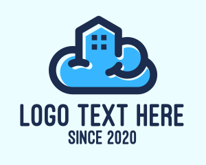 Blue Cloud House logo design