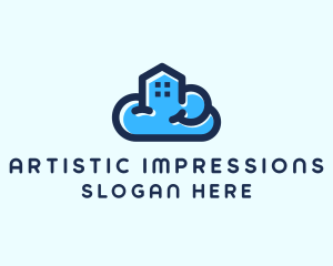 Blue Cloud Home logo design