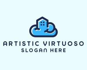 Blue Cloud Home logo design