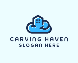 Blue Cloud Home logo design