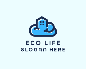 Blue Cloud Home logo design