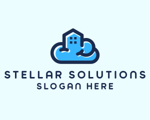 Blue Cloud Home logo design