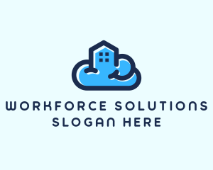 Blue Cloud Home logo design