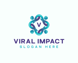 Volunteer People Community logo design