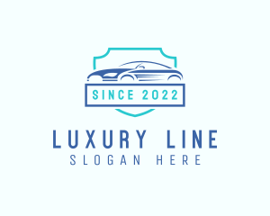 Luxury Car Shield logo design