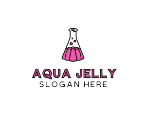 Jelly Science Lab Experiment logo design