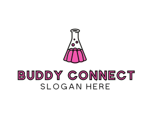 Jelly Science Lab Experiment logo design